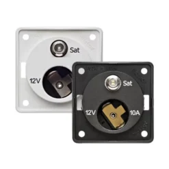 BERKER Prise 12V + Satellite Integro