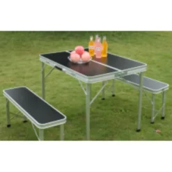 CAMP4 Table Pique-nique Avec Bancs 10 CAMP4 Table Pique-nique Avec Bancs -Magasin De Camping camp4 table pique nique avec bancs 3