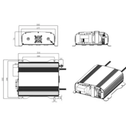 EM Convertisseur PSW24-DIF 700 W -Magasin De Camping em convertisseur 24220v psw 600 w 3