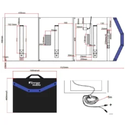 EM Panneau Solaire Pliable HPP-140 -Magasin De Camping em panneau solaire pliable hpp 140 7