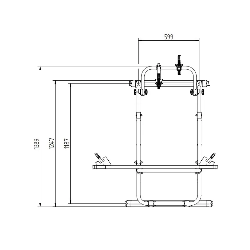 EUROCARRY Porte-vélos Pour RENAULT Master Depuis 2010 Deep Black 4 EUROCARRY Porte-vélos Pour RENAULT Master Depuis 2010 Deep Black – Image 2