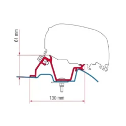 FIAMMA Adaptateur Sprinter High Roof F65 Eagle 400