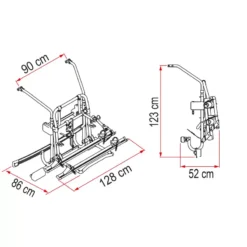 FIAMMA Carry-Bike MERCEDES Classe V Lift E-Bike -Magasin De Camping fiamma carry bike mercedes classe v lift e bike 3