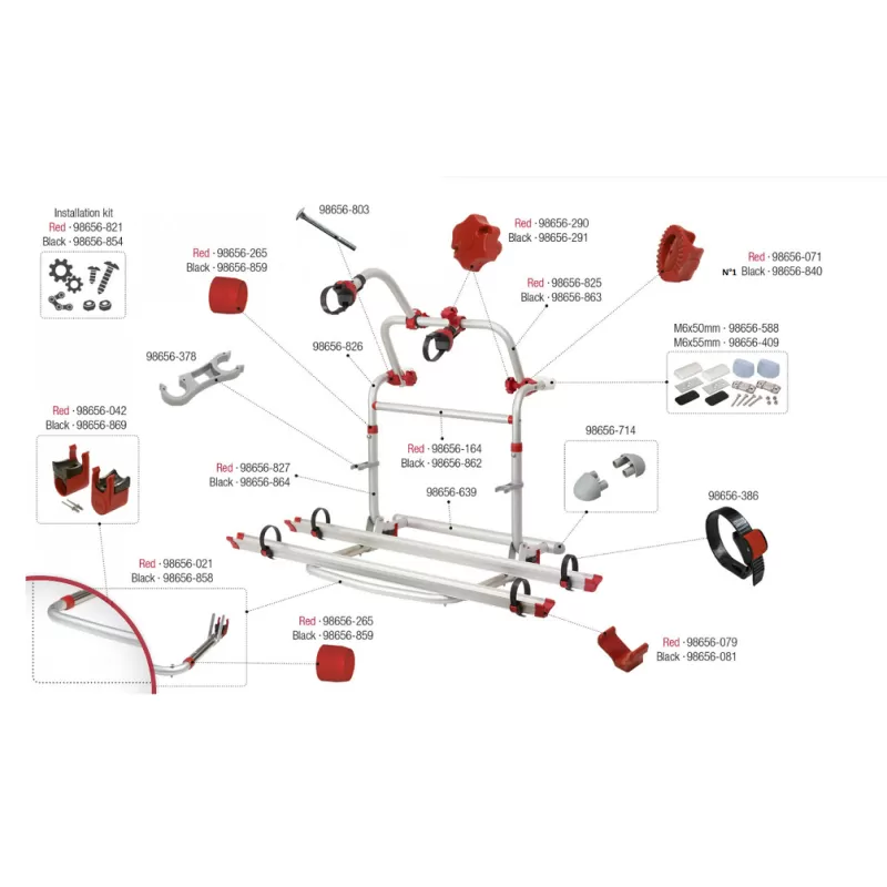 FIAMMA Pièces Détachées Carry-Bike Pro M 3 FIAMMA Pièces Détachées Carry-Bike Pro M