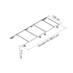 FIAMMA Roof Rail Ducato -Magasin De Camping fiamma roof rail ducato 4