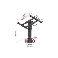 ILSE Pied De Table 5919 A08 5 ILSE Pied De Table 5919 A08 -Magasin De Camping ilse pied de table 5963a08 1