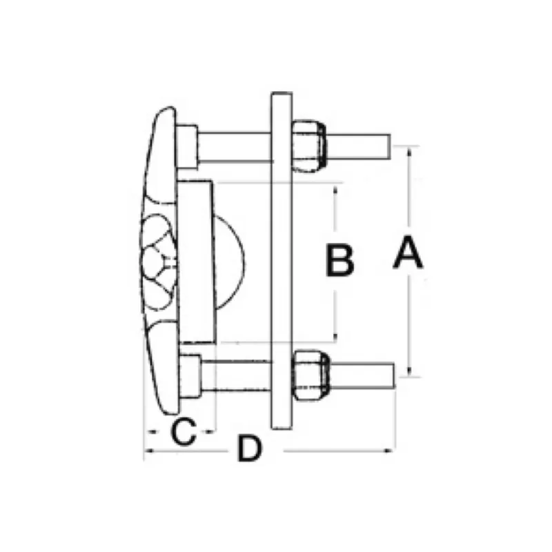 OSCULATI Anneau De Traction Encastré 4 OSCULATI Anneau De Traction Encastré – Image 2