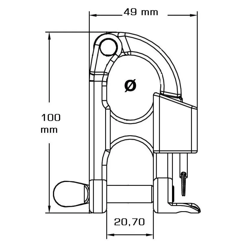 OSCULATI Boucle De Largage Rapide 4 OSCULATI Boucle De Largage Rapide – Image 2
