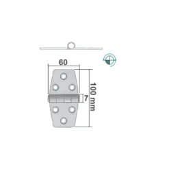 OSCULATI Charnière Robuste Laiton 5 OSCULATI Charnière Robuste Laiton -Magasin De Camping osculati charniere robuste laiton 1