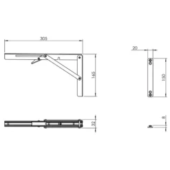 OSCULATI Console Pliable Inox Amovible -Magasin De Camping osculati console pliable inox amovible 1