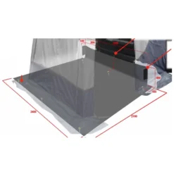 REIMO Tapis Pour Auvent Arrière