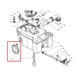 THETFORD Roues De Rechange Cassette C250