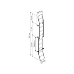 THULE Ladder 10 Steps -Magasin De Camping thule ladder double 10 3