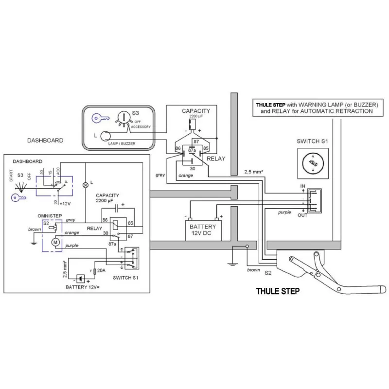 THULE Relais Pour Step 12V 4 THULE Relais Pour Step 12V – Image 2