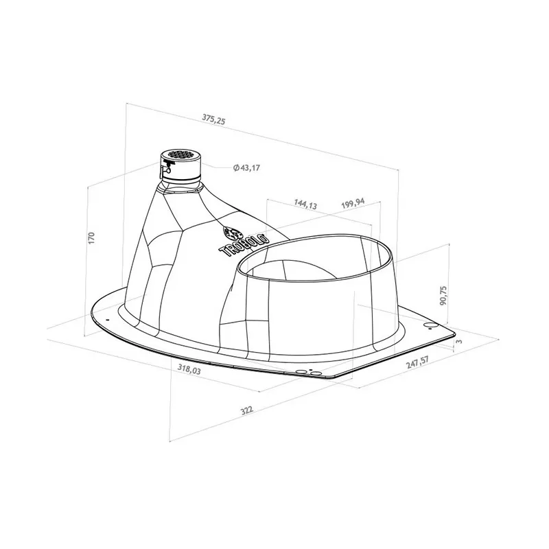 TROBOLO Séparateur Gris Avec Siège De Toilette 14 TROBOLO Séparateur Gris Avec Siège De Toilette – Image 12