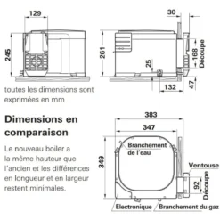 TRUMA BGE 10 Boiler Gaz / électrique -Magasin De Camping truma bge 10 boiler gaz electrique 2