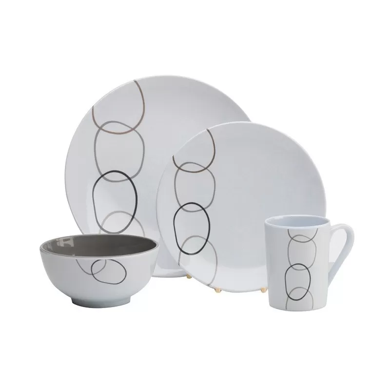 VIA MONDO Set Vaisselle Rings 4 VIA MONDO Set Vaisselle Rings – Image 2